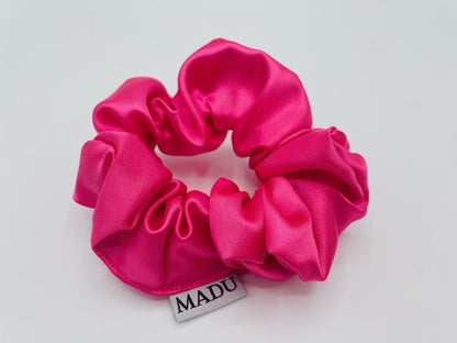 Scrunchie Cetim Fuchsia